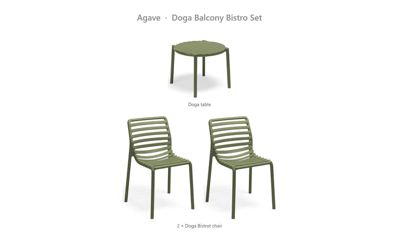 Load image into Gallery viewer, Nardi Doga Balcony Bistro Set – Agave