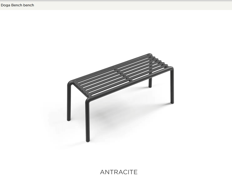Load image into Gallery viewer, Nardi Doga Bench- FROM SEPTEMBER 2026 - Custom Wood DesignsNardi Doga Bench- FROM SEPTEMBER 2026bench outoor24575162476791Antracite