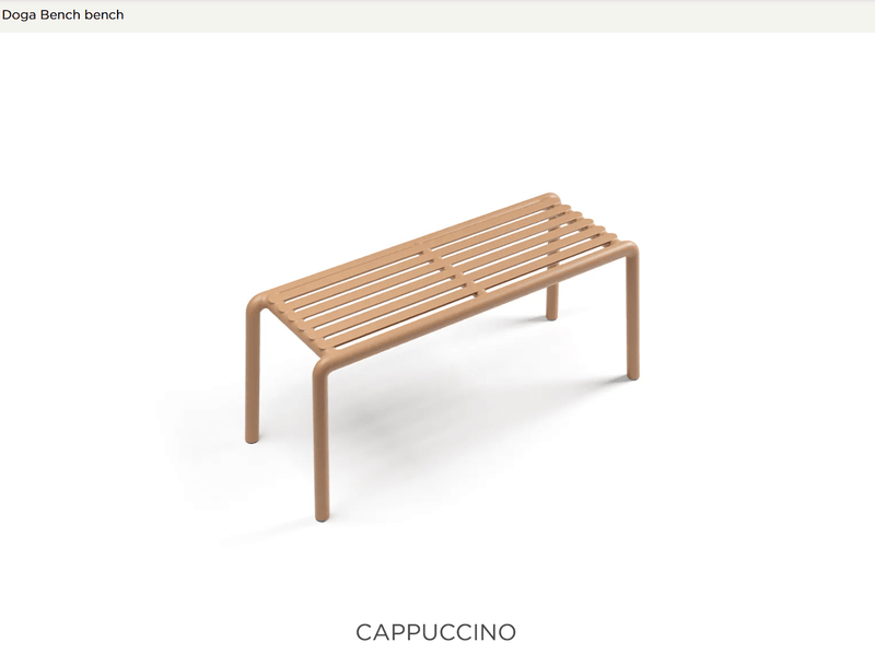Load image into Gallery viewer, Nardi Doga Bench- FROM SEPTEMBER 2026 - Custom Wood DesignsNardi Doga Bench- FROM SEPTEMBER 2026bench outoor24575162211255Cappuccino