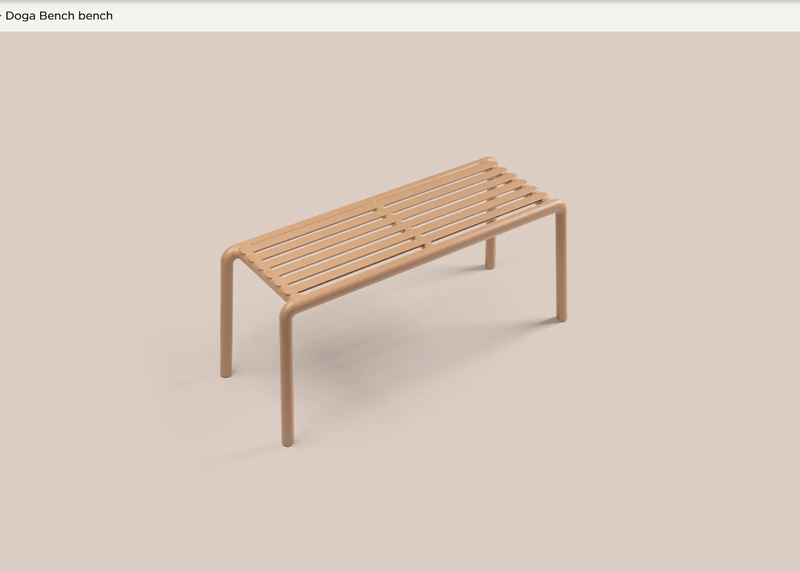 Load image into Gallery viewer, Nardi Doga Bench- FROM SEPTEMBER 2026 - Custom Wood DesignsNardi Doga Bench- FROM SEPTEMBER 2026bench outoor24575161880183Tabacco