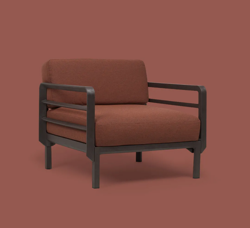 Load image into Gallery viewer, Nardi Maximo modular outdoor armchair sofa with plush cushions, part of a luxury hospitality outdoor furniture set.