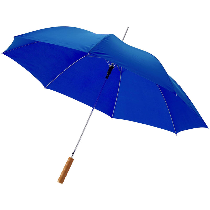 Load image into Gallery viewer, 23&quot;Umbrella with wooden handle pack of 25 Royal Blue Custom Wood Designs __label: Multibuy navy-23-umbrella-with-wooden-handle-pack-of-25-52702249091415
