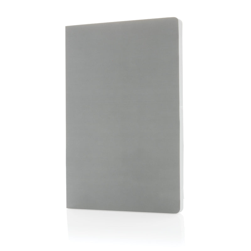 Load image into Gallery viewer, A5 Softcover stone paper notebook pack of 25 Grey Custom Wood Designs __label: Multibuy navy-a5-softcover-stone-paper-notebook-pack-of-25-53369907675479