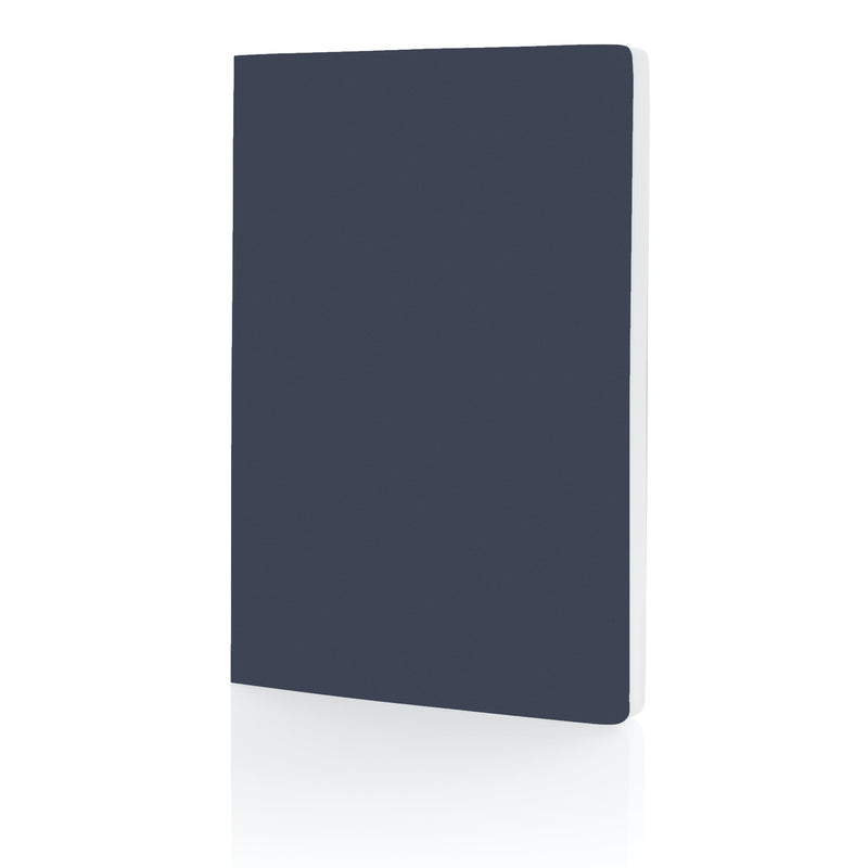 Load image into Gallery viewer, A5 Softcover stone paper notebook pack of 25 Navy Custom Wood Designs __label: Multibuy navy-a5-softcover-stone-paper-notebook-pack-of-25-56096533021015