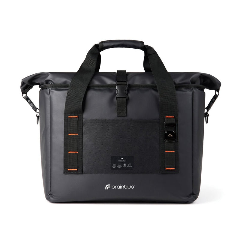 Load image into Gallery viewer, Nordic Drift RCS water-repellent cooler tote 22L - Custom Wood DesignsNordic Drift 22L water-repellent cooler tote with outdoor design, featuring a sturdy handle and insulated interior for keeping items cold.OutdoorND210.0201Recycled polyester,Polyurethaneblack