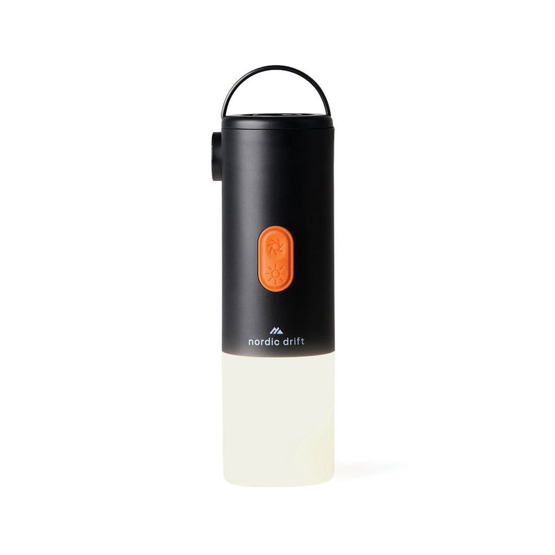 Load image into Gallery viewer, Nordic Drift Titan Portable Air pump camping light - Custom Wood DesignsNordic Drift Titan portable air pump with camping light, compact device for inflating tires and providing illumination for outdoor use.Phone & Tablet accessoriesND430.0101ABSblack