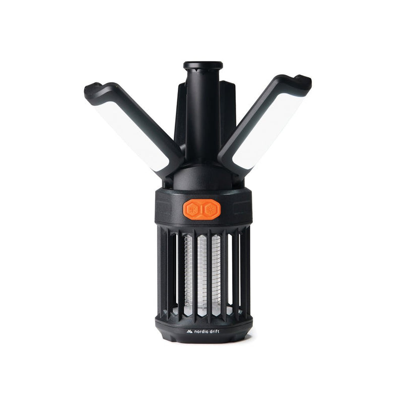Load image into Gallery viewer, Nordic Drift Titan Portable mosquito repellent camping light - Custom Wood DesignsNordic Drift Titan portable mosquito repellent camping light with phone and tablet accessory features, compact outdoor gear.Phone & Tablet accessoriesND430.0301ABSblack