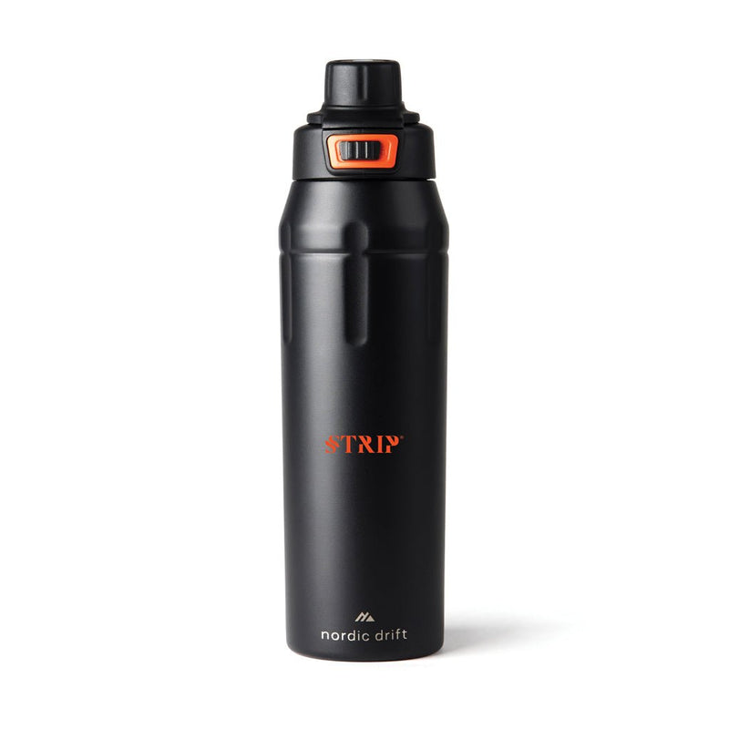 Load image into Gallery viewer, Nordic Drift Trail RCS Insulated Lockable Sports Bottle - Custom Wood DesignsNordic Drift insulated lockable sports bottle with leak-proof lid and sleek design, perfect for active hydration.DrinkwareND310.0101Recycled Stainless steel,Polypropyleneblack