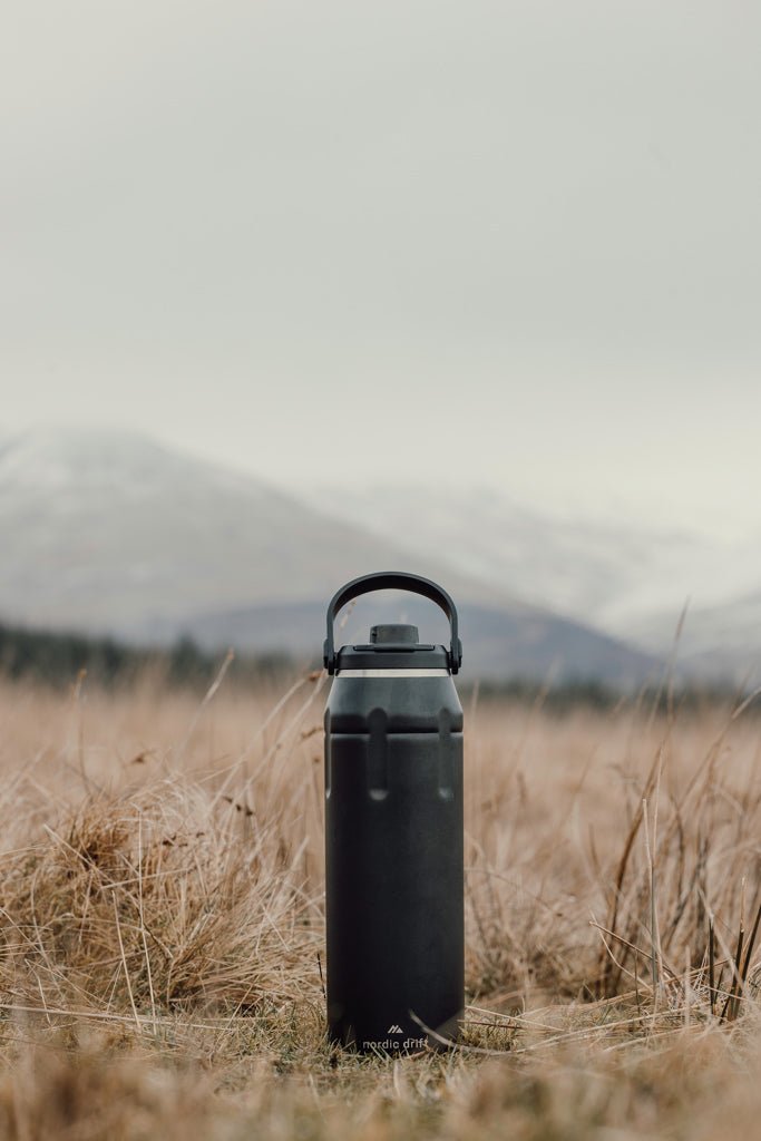Load image into Gallery viewer, Nordic Drift Trail RCS Insulated sports bottle 940ml - Custom Wood DesignsNordic Drift insulated sports bottle 940ml, durable drinkware with a sleek design, ideal for active use and hydration.DrinkwareND310.0001Recycled Stainless steel,Polypropyleneblack