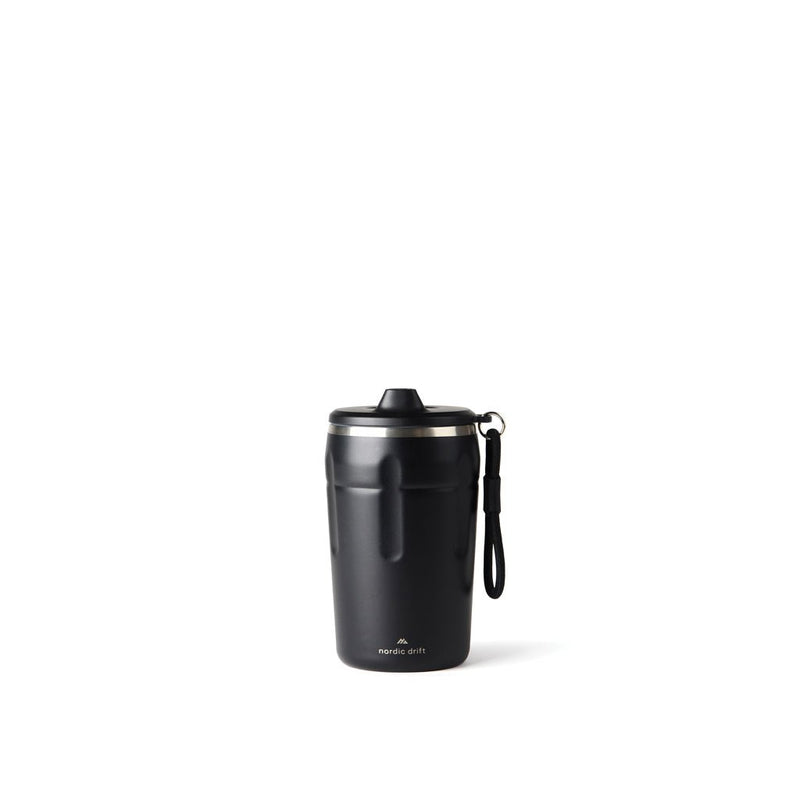 Load image into Gallery viewer, Nordic Drift Trail RCS Lockable And Leakproof Coffee Mug 350 - Custom Wood DesignsNordic Drift Leakproof Coffee Mug 350ml, lockable drinkware with secure lid and sleek design, ideal for travel and daily useDrinkwareND310.0201Recycled Stainless steel,Polypropyleneblack