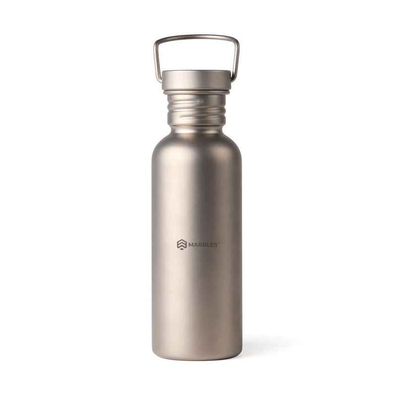 Load image into Gallery viewer, Nordic Drift Trail Ultra Light Titanium 600ml Water Bottle - Custom Wood DesignsNordic Drift Ultra Light Titanium 600ml water bottle, sleek drinkware with a durable, lightweight design for outdoor useDrinkwareND340.0002Titanium,Polypropylenesilver