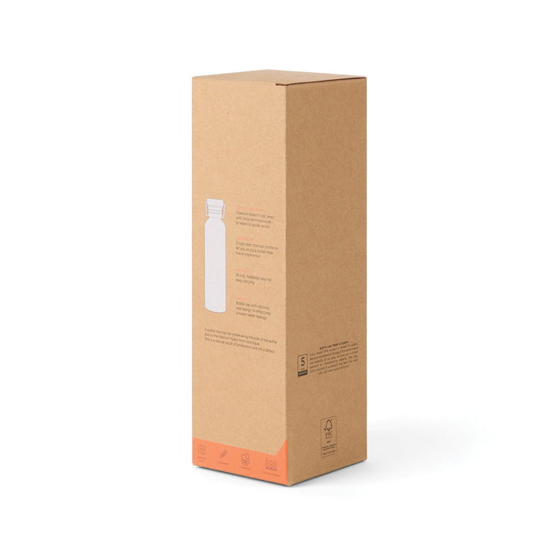 Load image into Gallery viewer, Nordic Drift Trail Ultra Light Titanium 600ml Water Bottle - Custom Wood DesignsNordic Drift Ultra Light Titanium 600ml water bottle, sleek drinkware with a durable, lightweight design and secure lid.DrinkwareND340.0002Titanium,Polypropylenesilver