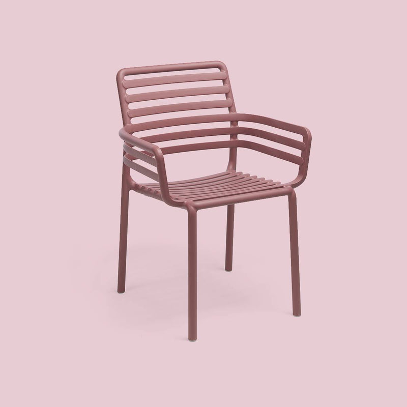 Load image into Gallery viewer, Nardi Doga outdoor armchair with durable woven design and curved armrests, ideal for patio or garden relaxation.