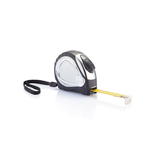 Chrome plated auto stop tape measure - Custom Wood Designs