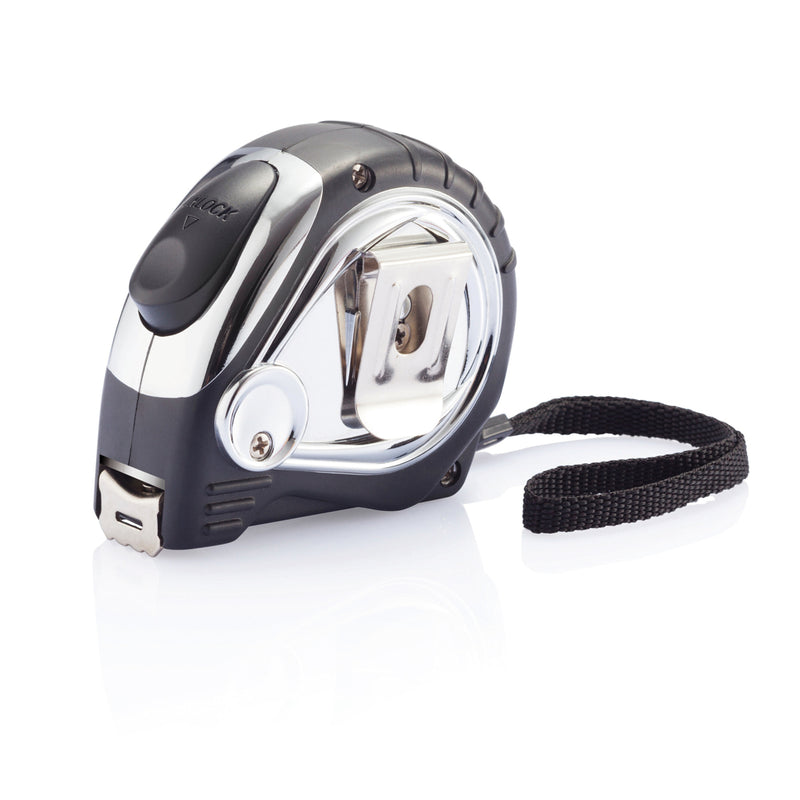 Load image into Gallery viewer, Chrome plated auto stop tape measure - Custom Wood Designs