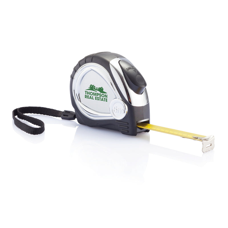 Load image into Gallery viewer, Chrome plated auto stop tape measure - Custom Wood Designs
