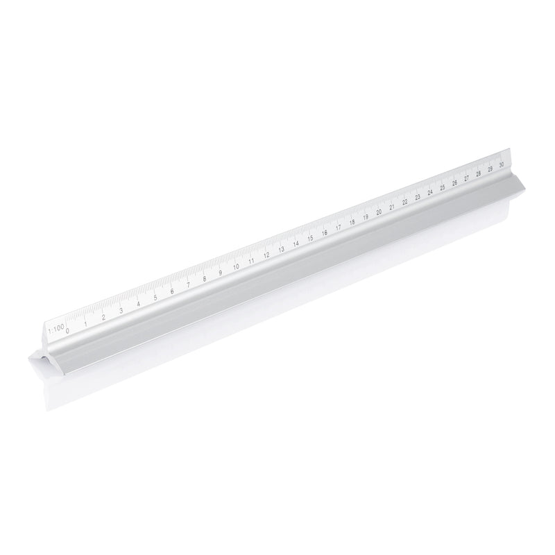 Load image into Gallery viewer, Aluminium 30cm triangle ruler from XD Collection, a precision measuring tool for geometry and drafting tasks.