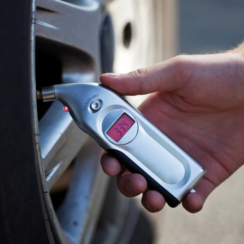 Load image into Gallery viewer, Digital tyre gauge from XD Collection for cars and safety, showing measurement display and ergonomic design.
