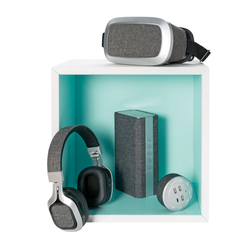 Load image into Gallery viewer, XD Design Vogue Headphone, sleek audio headphones with cushioned ear cups and adjustable headband, black color.