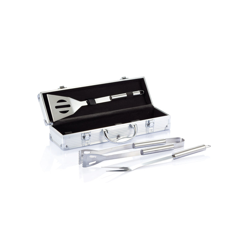 Load image into Gallery viewer, 3 pcs barbecue set in aluminium box - Custom Wood Designs