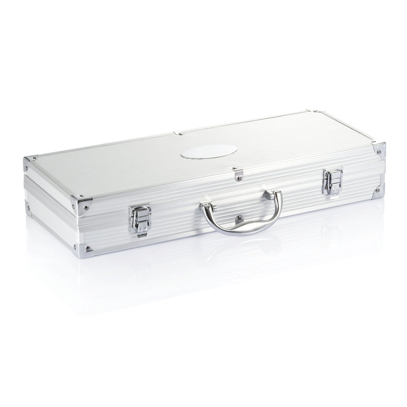 Load image into Gallery viewer, 12 pcs barbecue set in aluminium box - Custom Wood Designs