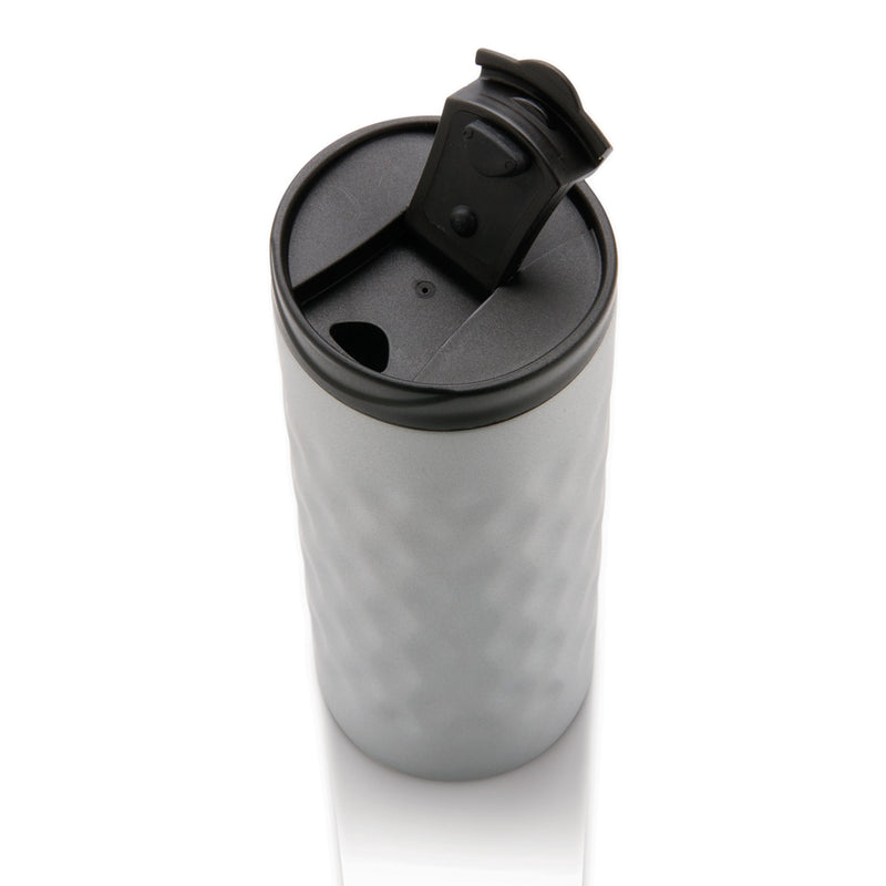 Load image into Gallery viewer, Geometric tumbler drinkware by XD Collection with a modern, angular design, featuring bold geometric patterns and a sleek finish.