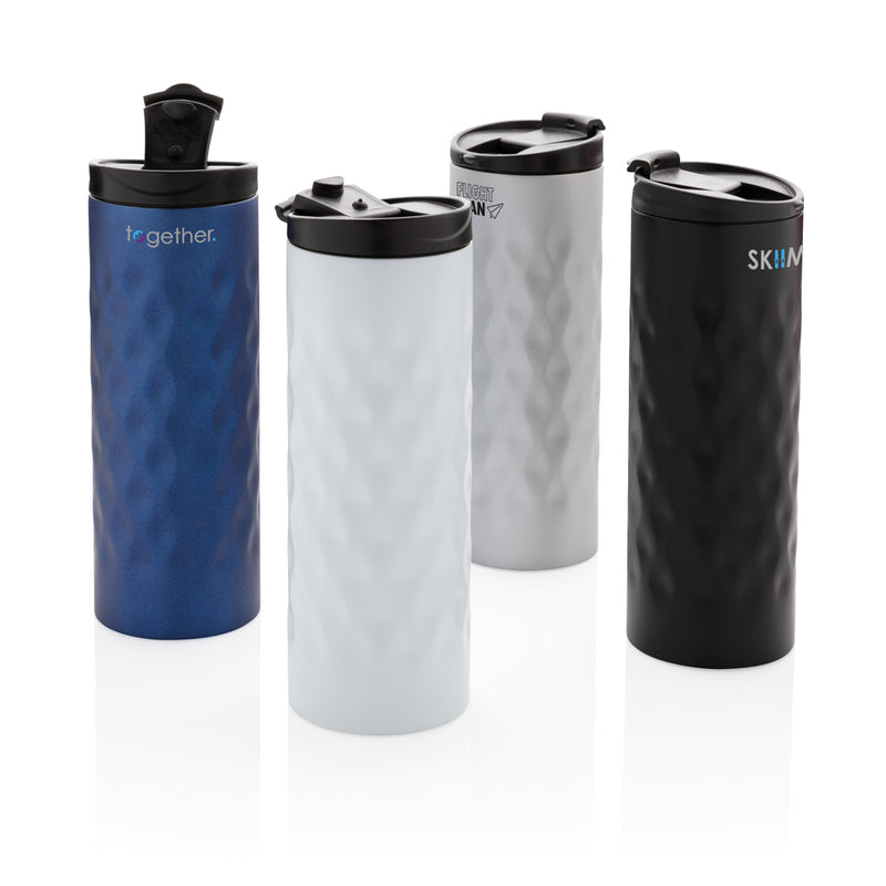 Load image into Gallery viewer, Geometric tumbler from XD Collection drinkware featuring a modern, angular design in vibrant colors.