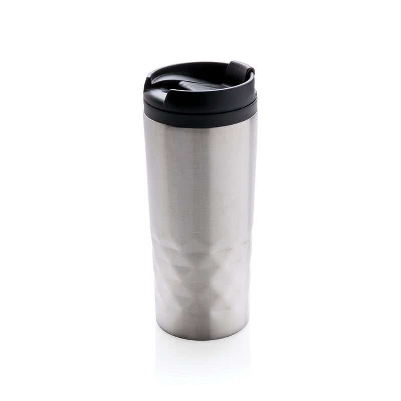 Load image into Gallery viewer, Geometric mug from XD Collection, a stylish drinkware piece with modern black and white geometric patterns.