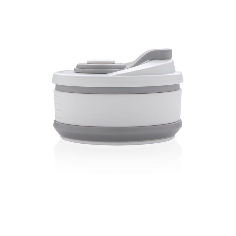 Load image into Gallery viewer, Foldable silicone drinkware cup by XD Collection, showing a flexible, portable silicone cup in vibrant colors for on-the-go use.