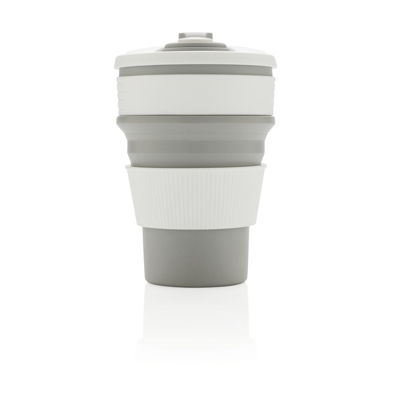 Load image into Gallery viewer, Foldable silicone drinkware cup from XD Collection, showing a flexible, portable cup ideal for travel and outdoor use.