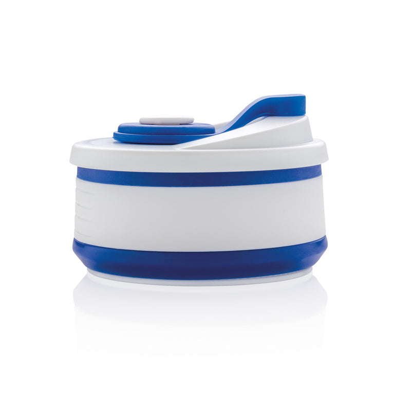 Load image into Gallery viewer, Foldable silicone drinkware cup by XD Collection, showing its flexible design and vibrant color for portable hydration.