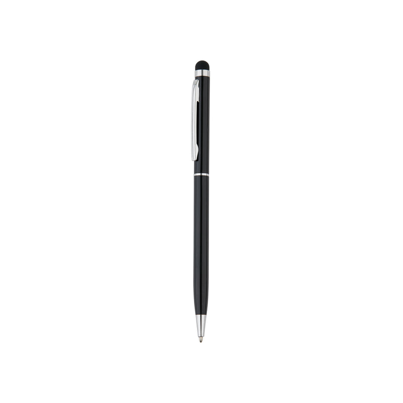 Load image into Gallery viewer, Thin metal stylus pen from XD Collection, designed for precise writing and touchscreen use, shown on a white background.