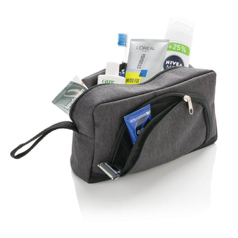 Load image into Gallery viewer, Classic two tone toiletry bag - Custom Wood Designs