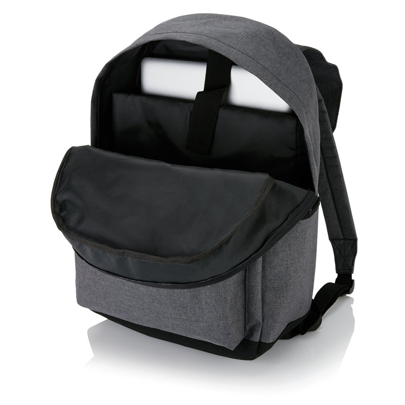 Load image into Gallery viewer, XD Collection laptop backpack with magnetic buckle straps, stylish bags and travel accessory for daily use and commuting.