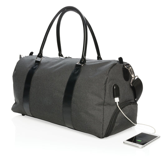 Weekend bag with USB A output - Custom Wood Designs
