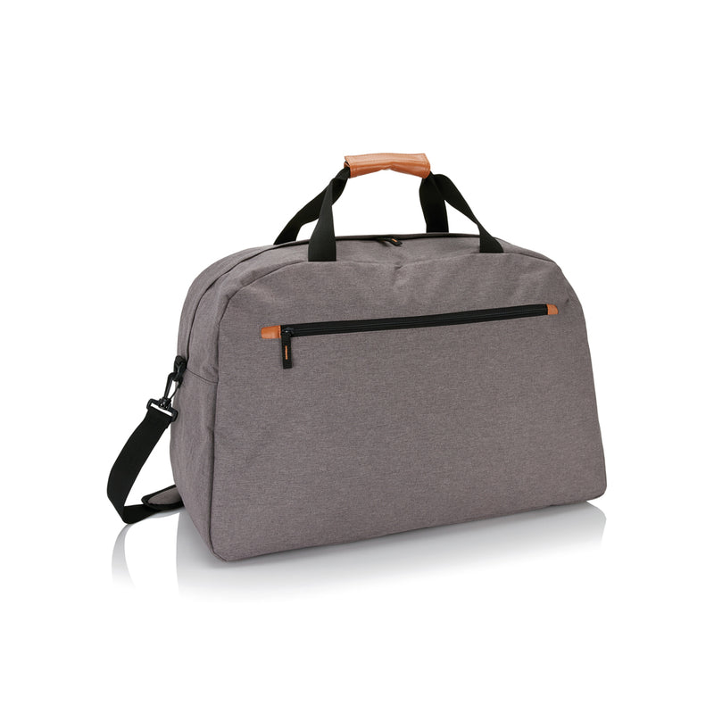 Load image into Gallery viewer, XD Collection duo tone travel bag showing a spacious bag with dual colors and sturdy handles for travel and everyday use.