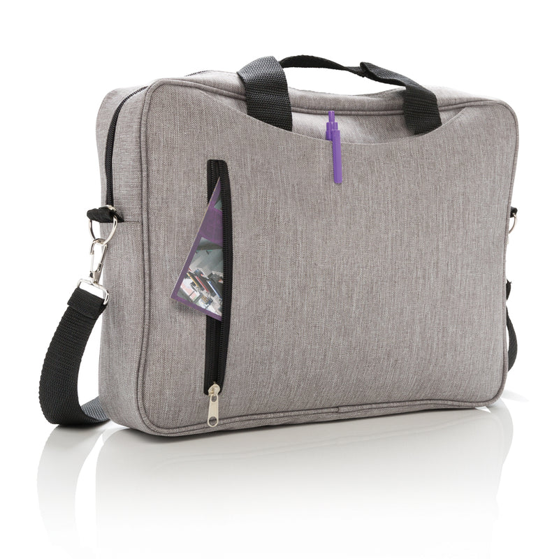 Load image into Gallery viewer, Classic 15-inch laptop bag from XD Collection featuring durable fabric, padded compartment, and sleek design for travel and daily use.