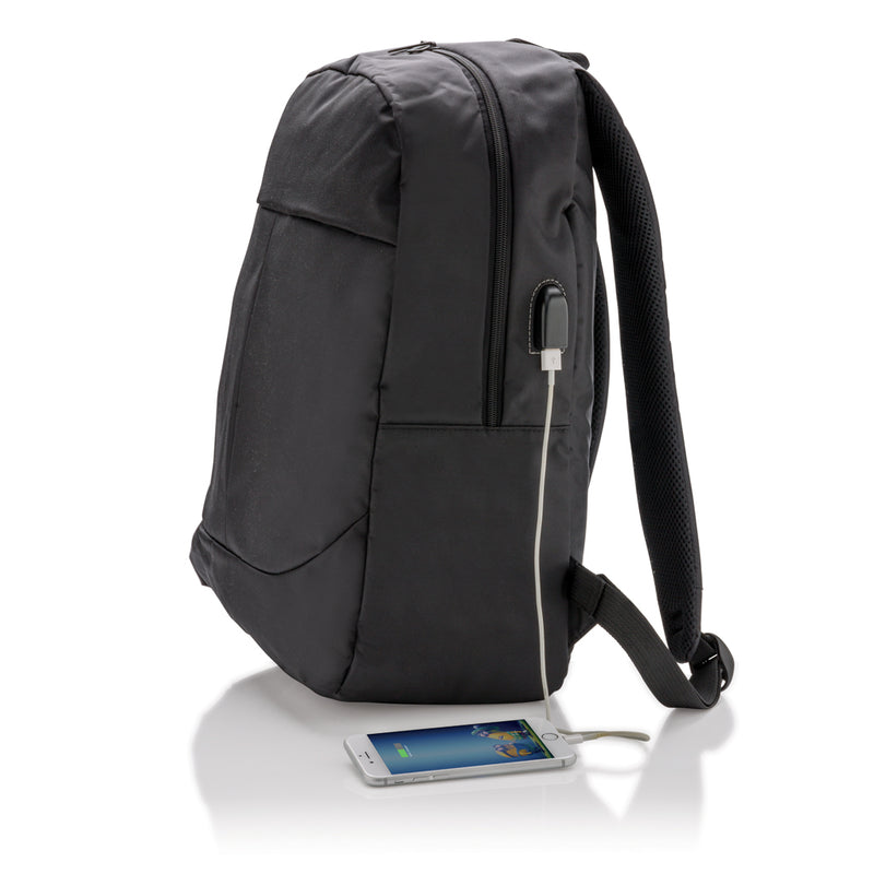 Load image into Gallery viewer, Power USB laptop backpack - Custom Wood Designs