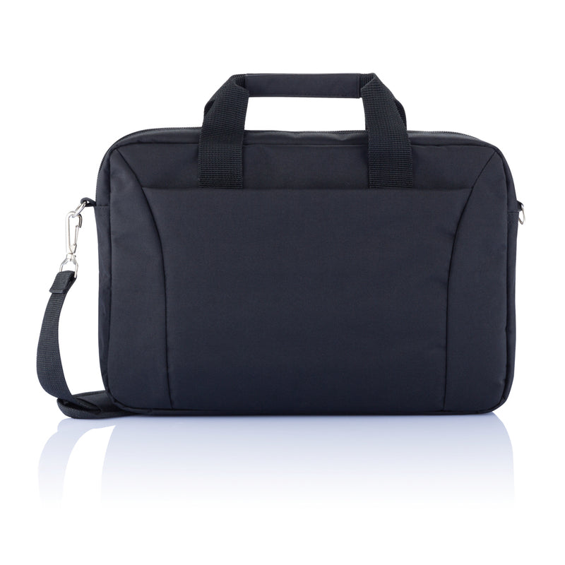 Load image into Gallery viewer, 15.4-inch PVC-free exhibition laptop bag by XD Collection, featuring a sleek design with sturdy handles and a secure zipper closure.