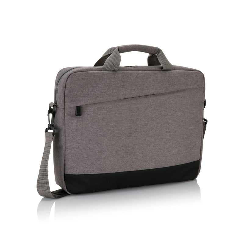 Load image into Gallery viewer, XD Collection Trend 15-inch laptop bag for bags and travel, showing the sleek black design with adjustable shoulder strap.