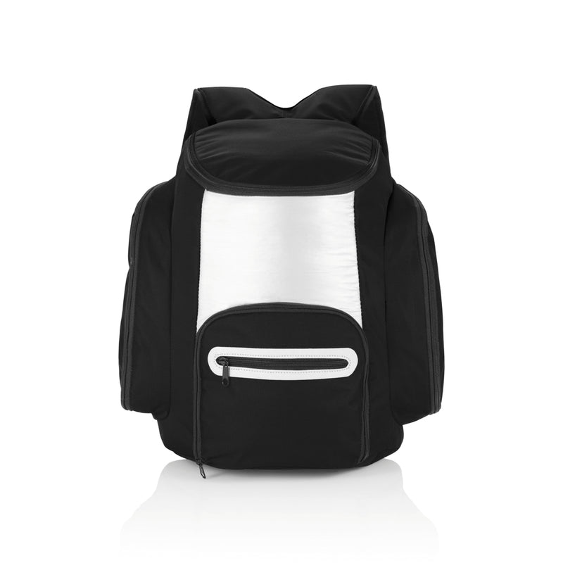 Load image into Gallery viewer, Outdoor cooler backpack by XD Collection with insulated compartments and adjustable straps, designed for outdoor adventures.