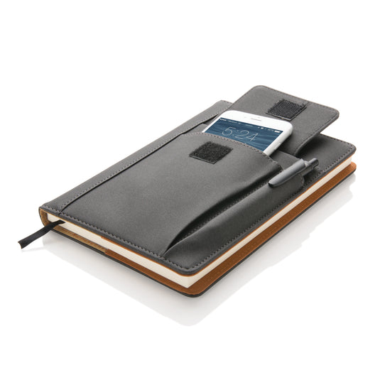 Notebook with phone pocket - Custom Wood Designs