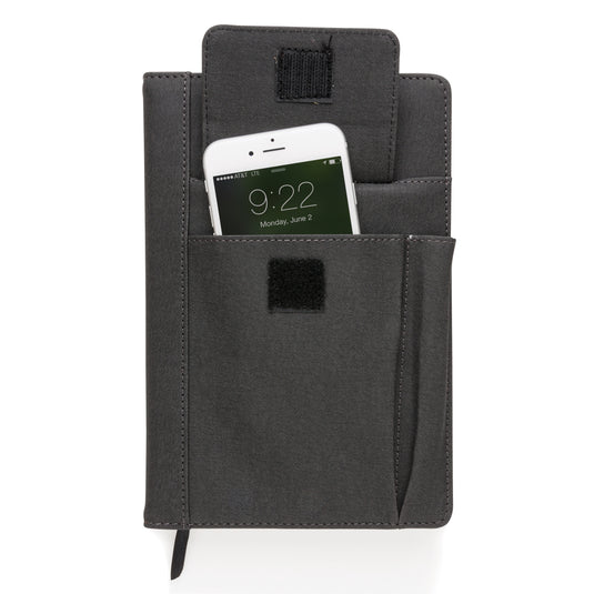 Notebook with phone pocket - Custom Wood Designs