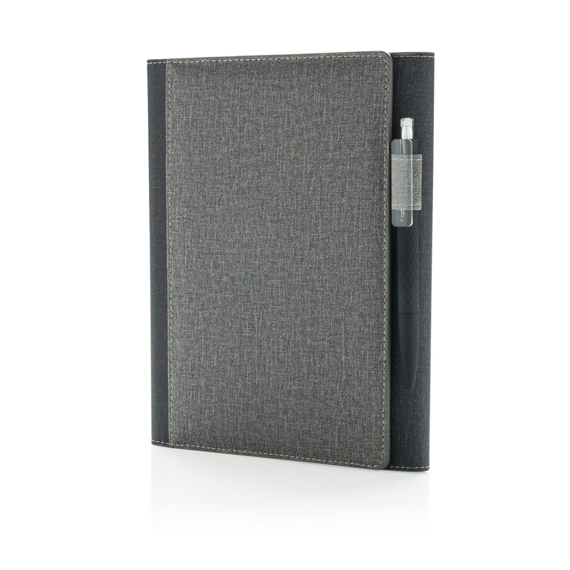 Load image into Gallery viewer, A5 Deluxe design notebook cover from XD Collection with stylish pattern, perfect for portfolios and writing notebooks.