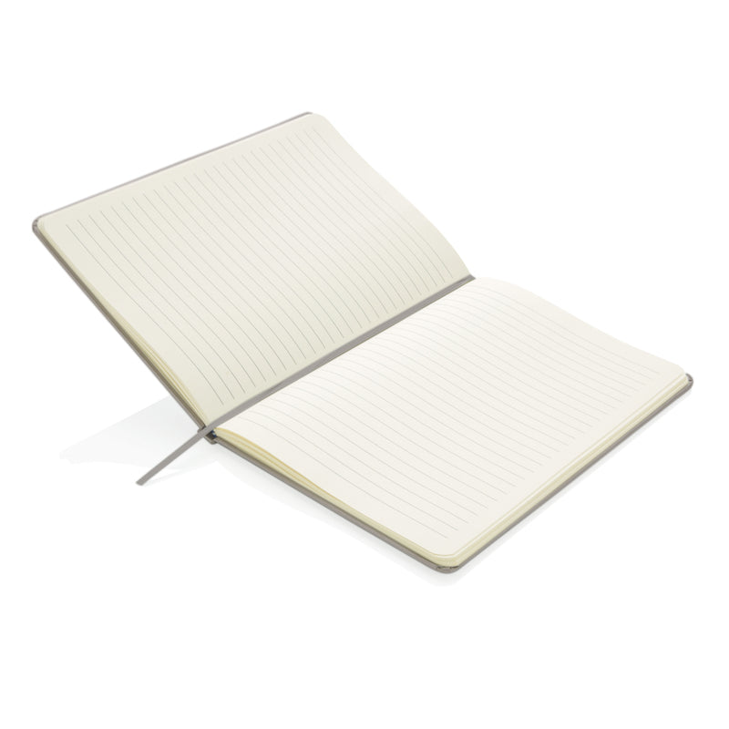 Load image into Gallery viewer, A classic hardcover A5 notebook from XD Collection with a sleek black cover and visible spiral binding.