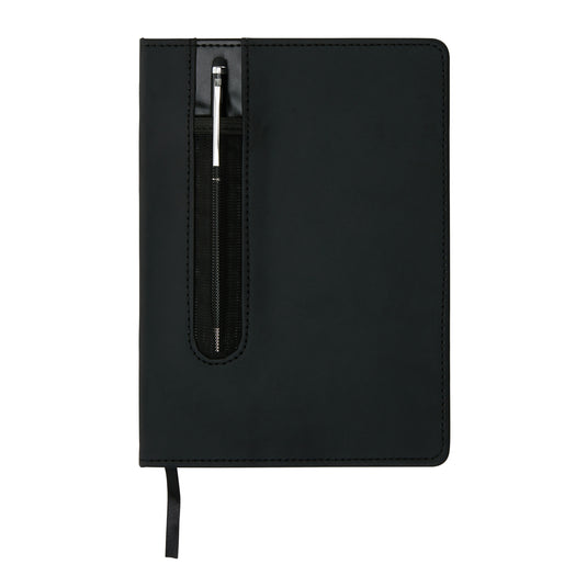 Standard hardcover PU A5 notebook with stylus pen - Custom Wood Designs