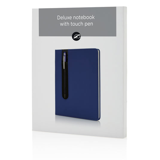 Standard hardcover PU A5 notebook with stylus pen - Custom Wood Designs