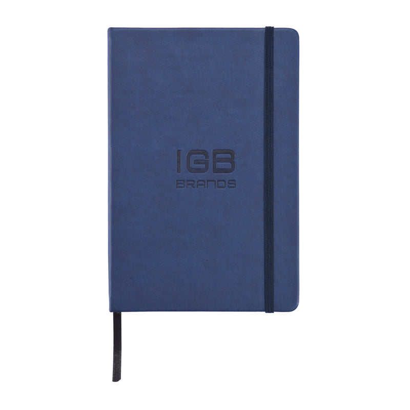 Load image into Gallery viewer, Deluxe hardcover PU A5 notebook from XD Collection with sleek black cover and gold accents, ideal for note-taking and journaling.