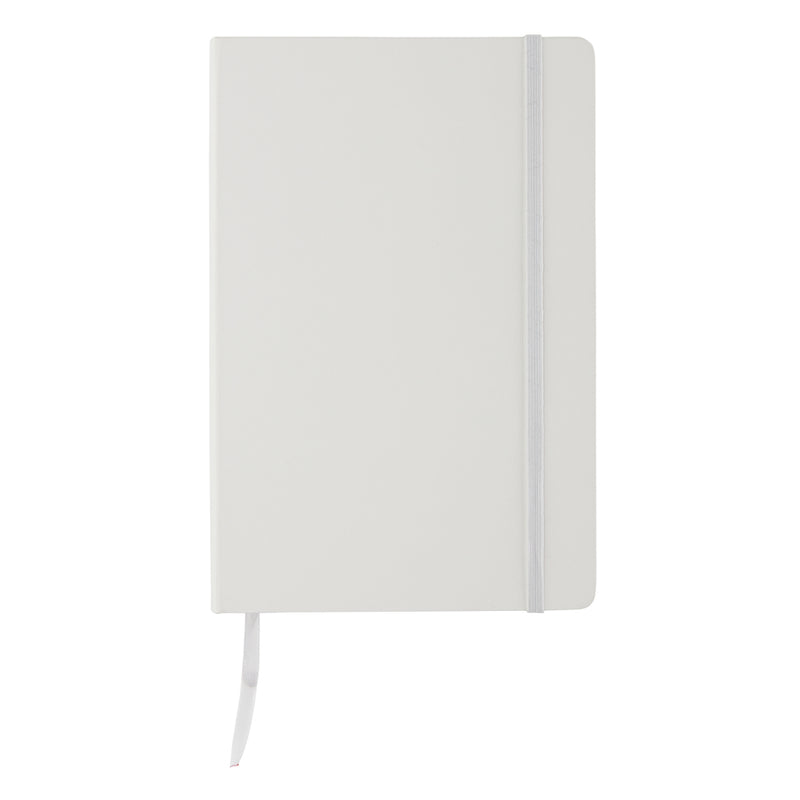 Load image into Gallery viewer, Deluxe hardcover A5 notebook from XD Collection with a sleek black cover and gold embossed logo, ideal for note-taking and journaling.