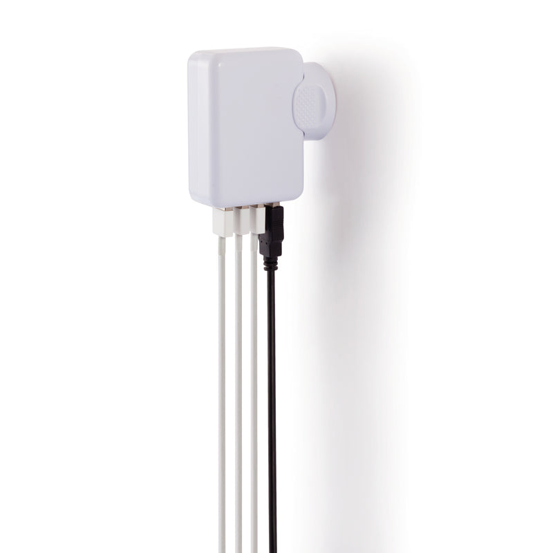 Load image into Gallery viewer, XD Collection travel plug with 4 USB ports, compact phone and tablet charging accessory, featuring multiple USB connections.